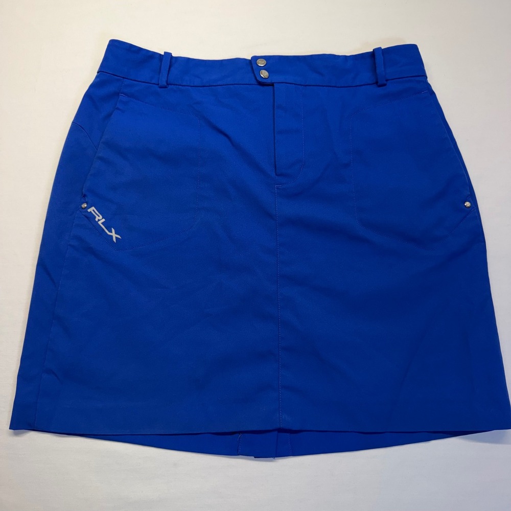 RLX Ralph Lauren Golf Skort 6 Blue Womens Performance Stretch Athletic Tennis